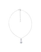 US Polo Assn Colier cu pietre semi-pretioase - Argintiu