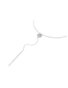 US Polo Assn Colier decorat cu cristale - Argintiu