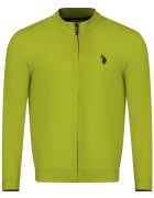 US Polo Assn Hanorac barbatesc cu fermoar ALLY lime - Verde lime