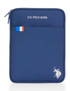 US Polo Assn Husa textila pentru laptop - Albastru inchis - 29.5x20x1