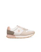 US Polo Assn Pantofi sport dama - - 590559 - Textil - Bej / Alb - Alb/Bej