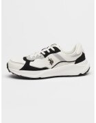 US Polo Assn Pantofi sport din piele ecologica cu garnituri contrastante Karina - Alb/Negru/Gri