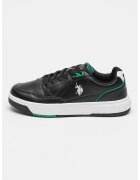 US Polo Assn Pantofi sport din piele ecologica Leni - Verde/Negru