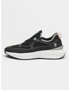 US Polo Assn Pantofi sport slip-on cu aspect tricotat Ginny - Negru stins/Gri cenusiu