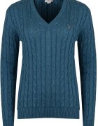 US Polo Assn pulover de dama CAB albastru - Albastru