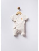 US Polo Assn Salopeta scurta cu buline - Portocaliu mandarina/Alb murdar