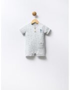 US Polo Assn Salopeta scurta de bumbac cu model grafic - Verde pal