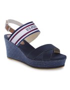 US Polo Assn Sandale dama - 302822133 - Textil - Albastru - Albastru