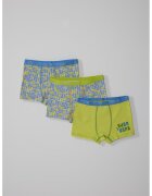 US Polo Assn Set de boxeri cu logo - 3 piese - Albastru inchis/Verde fistic