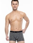 US Polo Assn Set de boxeri cu model si uni - 2 perechi - Negru/Gri melange