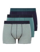 US Polo Assn Set de boxeri din amestec de bumbac - 3 perechi - Alb/Verde persan/Bleumarin