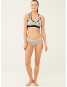US Polo Assn Set de chiloti brazilieni cu banda logo in talie - 3 perechi - Fucsia/Gri melange/Albastru deschis