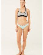 US Polo Assn Set de chiloti tanga cu banda logo in talie - 3 perechi - Turcoaz/Verde neon/Coral