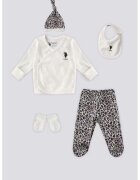 US Polo Assn Set de imbracaminte cu imprimeu - 6 piese - Alb/Negru/Albastru prafuit