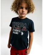 US Polo Assn Set de imbracaminte cu imprimeu logo- 2 piese - Rosu/Alb/Bleumarin