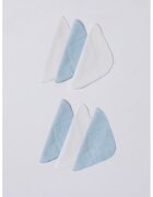 US Polo Assn Set de prosoape mici - 6 piese - Albastru pastel/Alb optic