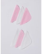 US Polo Assn Set de prosoape mici - 6 piese - Roz pastel/Alb optic