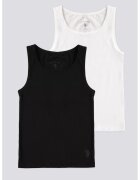 US Polo Assn Set de topuri de bumbac - 2 piese - Negru/Alb murdar