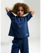 US Polo Assn Set de tricou de bumbac si pantaloni scurti - 2 piesedwqf - Albastru inchis
