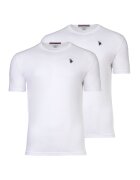 US Polo Assn Set de tricouri cu broderie logo - 2 piese - Alb