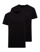US Polo Assn Set de tricouri de casa cu decolteu la baza gatului - 2 piese - Negru