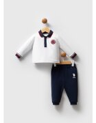 US Polo Assn Set doua piese pentru bebelusi - USB2534-YD-V2 - Alb