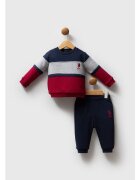 US Polo Assn Set doua piese pentru bebelusi - USB2562-V1 - Albastru inchis - Albastru inchis