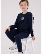US Polo Assn Trening cu segmente contrastante - Alb optic/Bleumarin