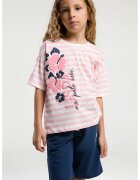 US Polo Assn Trening lejer cu pantaloni scurti si snur - Alb/Roz deschis