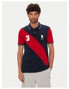 US Polo Assn Tricou barbati bleumarin - bumbac