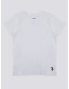 US Polo Assn Tricou cu decolteu rotund - Alb optic