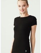 US Polo Assn Tricou de casa din amestec de bumbac si modal - Negru