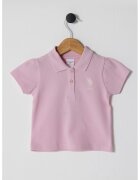 US Polo Assn Tricou polo de bumbac pique - Lila pal
