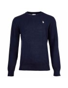 US Polo Assn U.S. Polo Assn - Pulover slim fit tricotat fin - Bleumarin