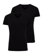 US Polo Assn U.S.Polo Assn. - Set de tricouri de casa cu decolteu in V - 2 piese - Alb/Negru