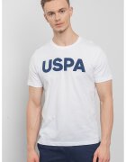 US Polo Assn U.S. Polo Assn - Tricou cu imprimeu logo - Alb/Bleumarin