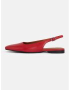 Vagabond Shoemakers Balerini slingback din piele cu varf patrat Delia - Rosu