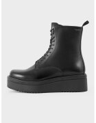 Vagabond Shoemakers Ghete de piele cu platforma - Negru
