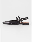 Vagabond Shoemakers Pantofi slingback din piele lacuita Hermine - Negru