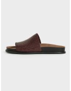 Vagabond Shoemakers Papuci din piele cu aspect impletit - Maro