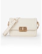 Valentino Bags Geanta crossbody de piele ecologica cu clapa - Alb murdar