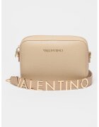 Valentino Bags Geanta crossbody din piele ecologica cu logo metalic Alexia - Bej deschis