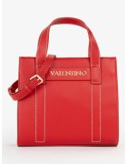 Valentino Bags Geanta de piele ecologica cu bareta de umar si cusaturi contrastante - Rosu