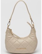 Valentino Bags Geanta de piele ecologica cu garnituri cusute si bareta de umar Ocarina - Maro taupe deschis