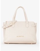 Valentino Bags Geanta din piele ecologica cu bareta de umar cu logo - Alb fildes
