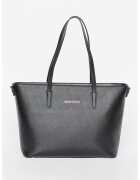 Valentino Bags Geanta shopper din piele ecologica si bareta din material textil pentru umar Zero - Negru