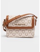 Valentino Bags Geata crossbody de piele ecologica si clapa Lady Re - Maro/Crem