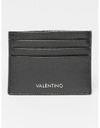 Valentino Bags Portcart de piele Saffiano Marnier - Negru