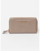 Valentino Bags Portofel de piele ecologica cu fermoar si doua compartimente Divina - Maro taupe