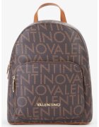 Valentino Bags Rucsac de piele ecologica cu model logo Regina - Maro inchis/Maro scortisoara/Maro deschis